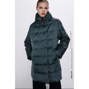 Zara Hooded Down puffer Winter Jacket